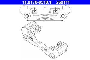 Houder, remklauw 11817005101