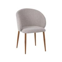 LABEL51 Eetkamerstoel Yuki - Naturel - Royal Boucle - Naturel Houtlook Frame