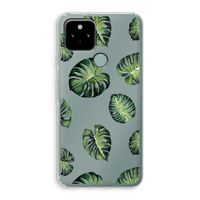Tropische bladeren: Google Pixel 5 Transparant Hoesje Tropische bladeren: Google Pixel 5 Transparant Hoesje