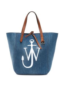 JW Anderson Belt denim tote bag - Bleu