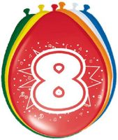 Ballonnen '8' (8 st) - thumbnail