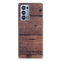 OPPO Reno 6 Pro Plus 5G | Bumper Hoesje | Old Wood