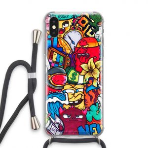 No Rules: iPhone X Transparant Hoesje met koord