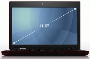 Lenovo ThinkPad X100e, ES Netbook 29,5 cm (11.6") 2 GB DDR2-SDRAM Windows 7 Professional Zwart