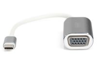 Digitus DA-70837 USB 3.2 Gen 1 (USB 3.0) / VGA Adapter [1x USB 3.2 Gen 1 stekker C (USB 3.0) - 1x VGA-bus] Aluminium-zilver Afgeschermd 20.00 cm - thumbnail