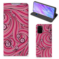 Samsung Galaxy S20 Plus Bookcase Swirl Pink - thumbnail