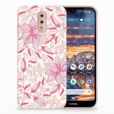 Nokia 4.2 | TPU Case | Pink Flowers