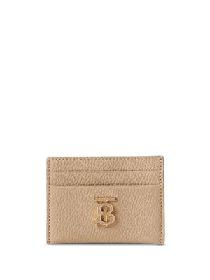 Burberry porte-cartes en cuir à fini grainé - Tons neutres