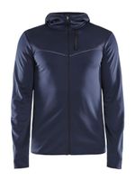 Craft Eaze FZ sweat hood hardloopjack blauw heren XL