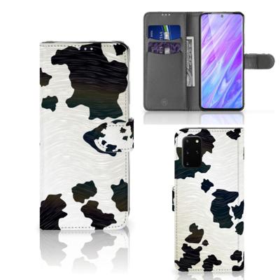 Samsung Galaxy S20 Plus | Telefoonhoesje | Met pasjeshouder | Koeienvlekken