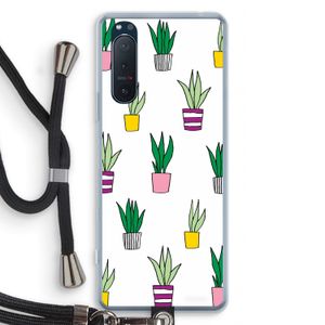 Sanseveria: Sony Xperia 5 II Transparant Hoesje met koord