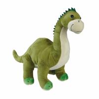 Pluche dinosaurus Brontosaurus knuffel - groen - 43 cm - dino knuffels - dieren