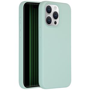 Accezz Liquid Silicone Backcover iPhone 15 Pro Max Telefoonhoesje Blauw