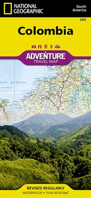 Wegenkaart - landkaart 3405 Adventure Map Colombia | National Geographic