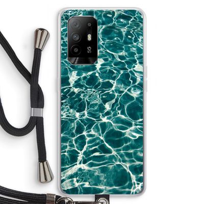 Weerkaatsing water: Oppo A94 5G Transparant Hoesje met koord