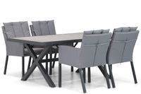 Lifestyle Parma/Crossley 185 cm dining tuinset 5-delig