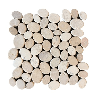 Terre d&apos;Azur Stone Ovale Cream Mix 30x30 cm