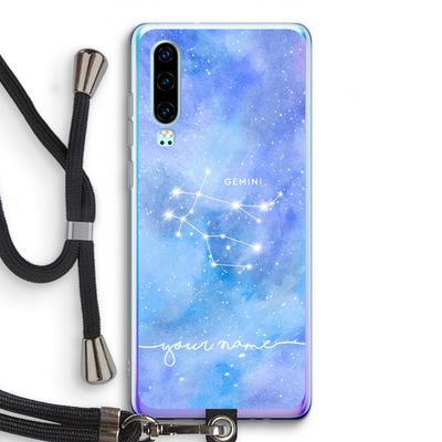 Sterrenbeeld - Licht: Huawei P30 Transparant Hoesje met koord