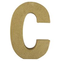 Papier mache letter C   -