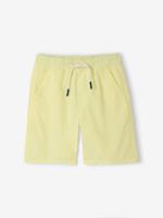 Elastische bermuda voor jongens pastelgeel
