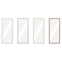 Wandspiegel Home ESPRIT Bruin Beige Grijs Stads 67 x 2 x 156 cm (4 Stuks)