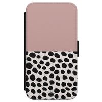 iPhone X/XS flipcase - Pink dots