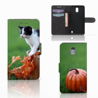 Nokia 2 | Telefoonhoesje | Met pasjeshouder | Kitten