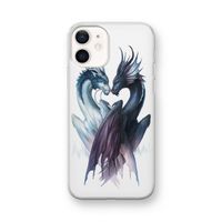 Yin Yang Dragons: iPhone 12 mini Transparant Hoesje
