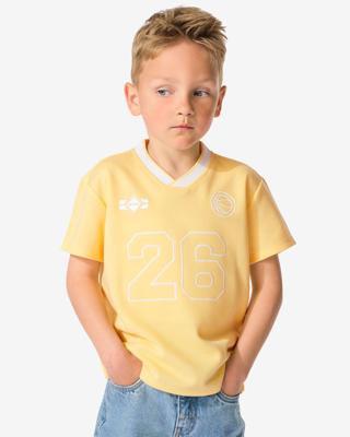 HEMA Kinder T-shirt Baseball Lichtgeel (lichtgeel)