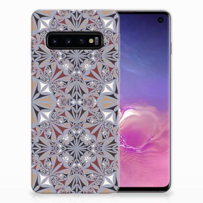 Samsung Galaxy S10 | TPU | Siliconen hoesje | Flower Tiles