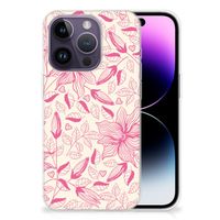 Apple iPhone 14 Pro TPU Case Pink Flowers