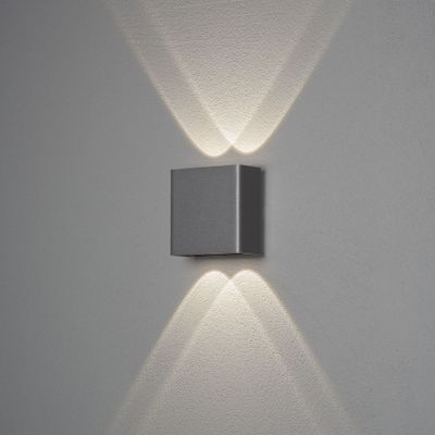 Wandlamp Chieri donkergrijs 4x1 Watt 3000K 400 Lumen 7891-370 Konstsmide