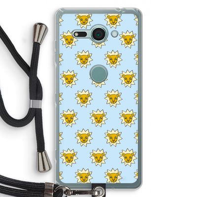 Leeuwenkoppen: Sony Xperia XZ2 Compact Transparant Hoesje met koord