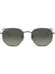 Ray-Ban lunettes de soleil à monture hexagonale - Gris