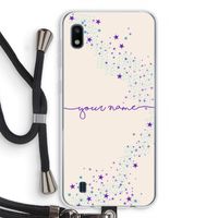 Sterren: Samsung Galaxy A10 Transparant Hoesje met koord