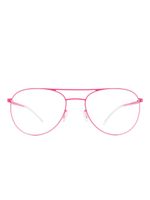 Mykita lunettes de soleil Niken à monture pilote - Rose