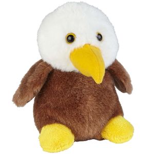 Pluche knuffel dieren Amerikaanse Zeearend roofvogel van 12 cm