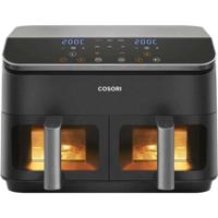 Friggitrice senza olio COSORI - Doppio cestello Chef Edition - Capacità 8,5 l - 2 cestelli - 8 programmi - 1750 W - Nero