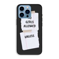 No Girls Allowed Unless: iPhone 13 Pro Max Biologisch afbreekbaar hoesje