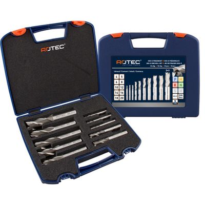 Rotec HSS-E uni.fr.set &apos;605&apos;, ongec.ø4-20 DIN844, Z3, 10dlg.ABS - 6059420