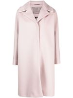 Herno manteau en laine mélangée à simple boutonnage - Rose