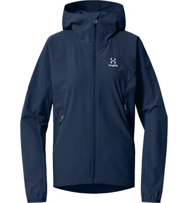 Haglofs Move Hood Softshell Jas Dames Tarn Blue M Haglofs Move Hood Softshell Jas Dames Tarn Blue M