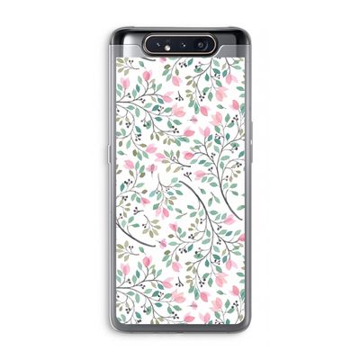 Sierlijke bloemen: Samsung Galaxy A80 Transparant Hoesje