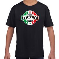 Have fear Italy is here / Italie supporter t-shirt zwart voor kids