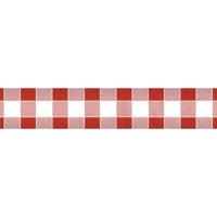 Damast papier 1,20x8m ruit rood