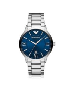 Emporio Armani stalen Herenhorlogemet drie wijzers - zilver AR11227
