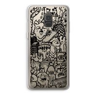 Vexx Black Mixtape: Samsung Galaxy A8 (2018) Transparant Hoesje