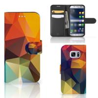 Samsung Galaxy S7 | Book Case | Polygon Color
