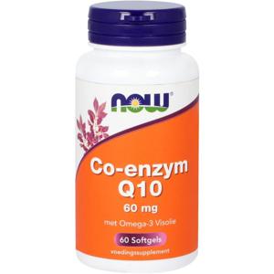 CoQ10 60 mg met Omega-3 Visolie 60 softgels