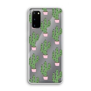 Cactus Lover: Samsung Galaxy S20 Transparant Hoesje